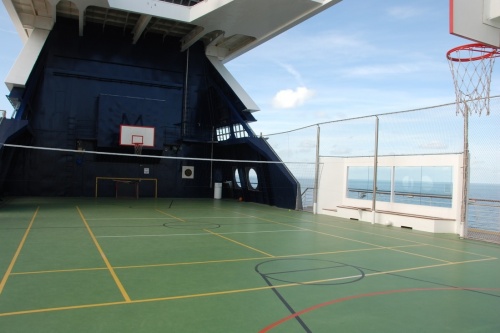 Баскетбольная,волейбольная площадки,теннисный корт