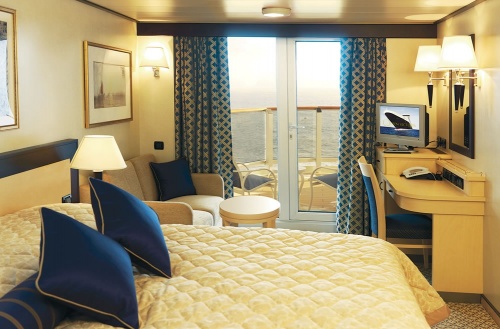 Britannia каюта с балконом (ограниченный вид) CB